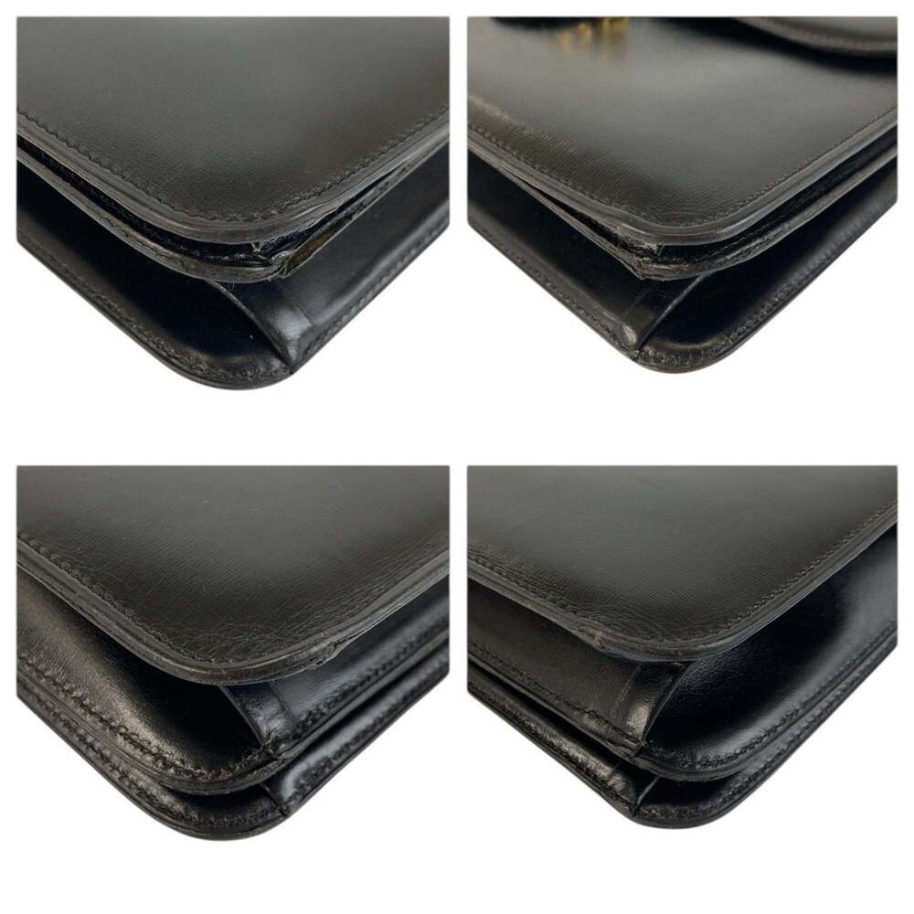 CHRISTIAN DIOR Vintage Black Leather Shoulder Bag - Picture 4 of 10